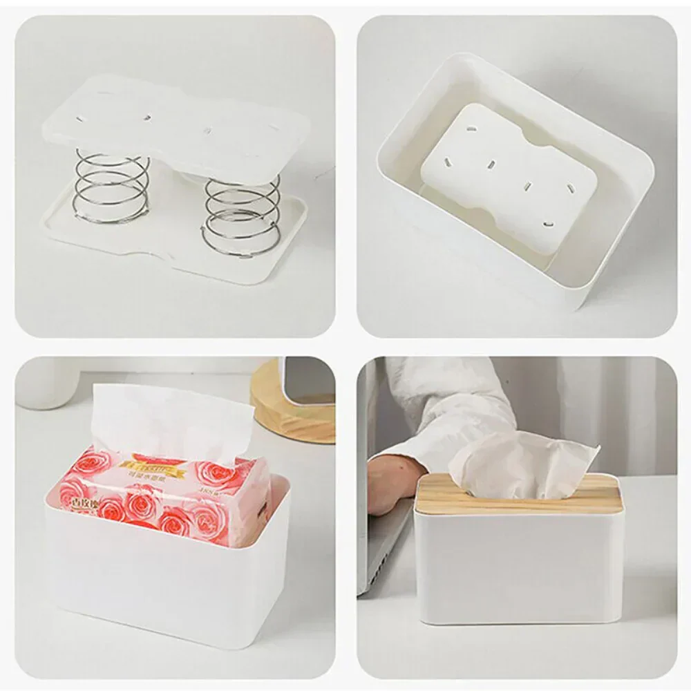 Automatic Spring Tissue Holder – Inner Tray for Car & Kitchen Use - Image 5