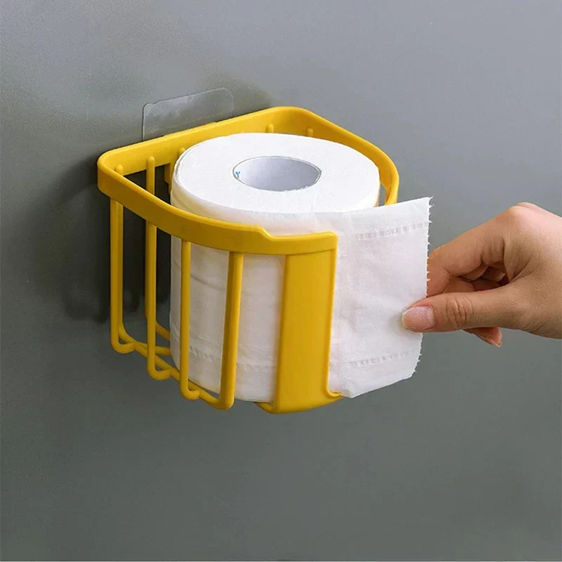 Punch-Free Wall-Mounted Toilet Paper Holder - Image 3