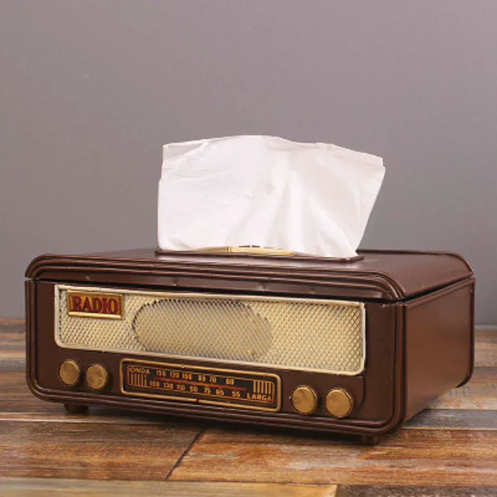 Vintage Napkin Storage Box – Radio-Inspired Design - Image 5